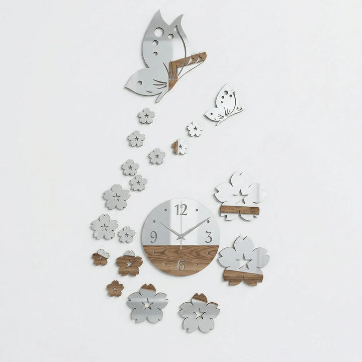 Decorative Butterfly Wall Clock - Flutterique