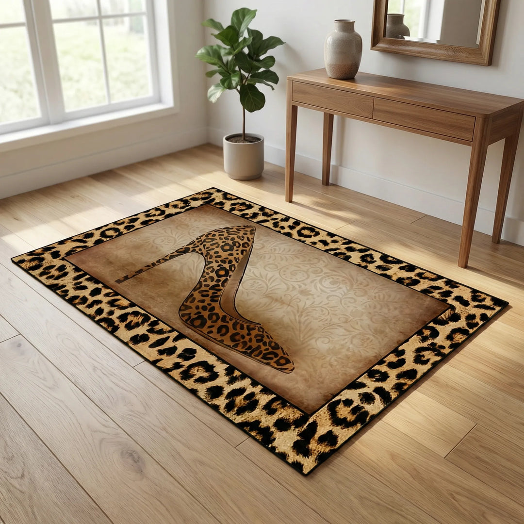 Decorative Leopard Print Mat - Leopexa