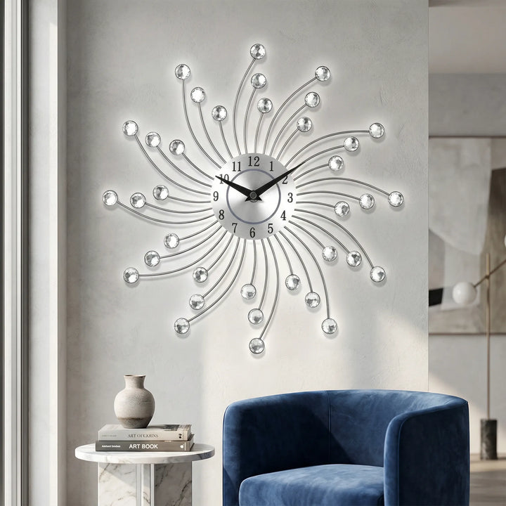 Decorative Sunburst Wall Clock - Solistra