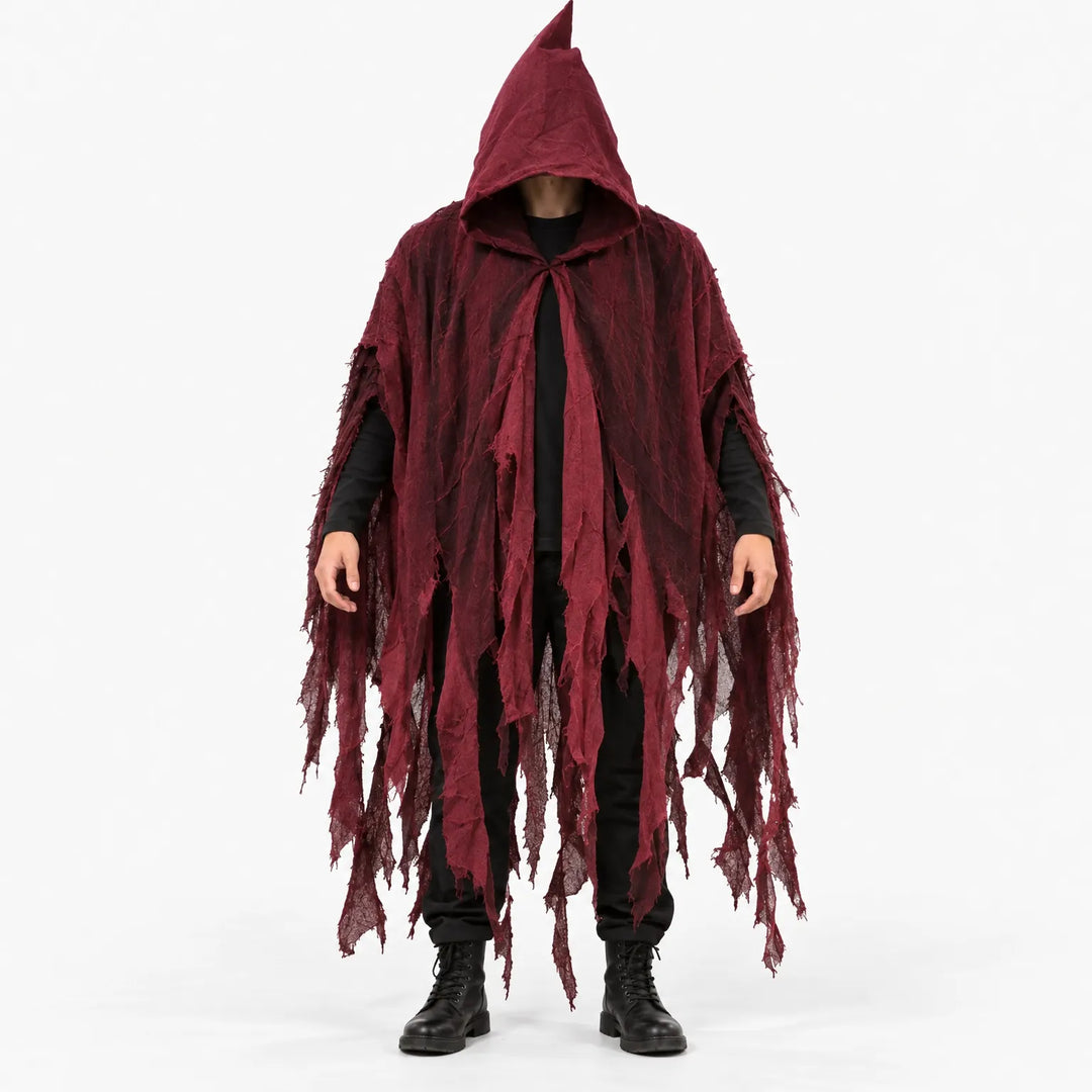 Distressed Hooded Cloak - Grimward