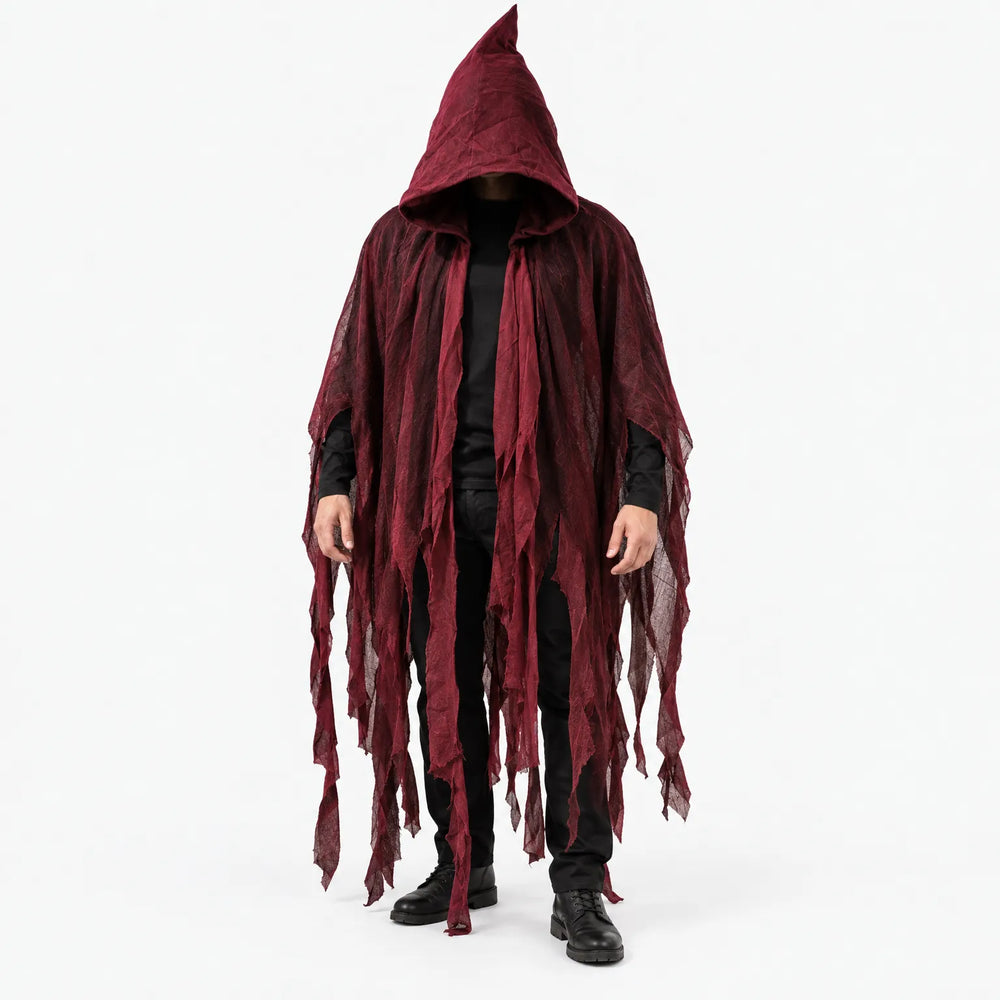 Distressed Hooded Cloak - Grimward