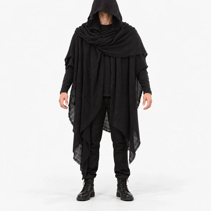Distressed Hooded Cloak - Grimward