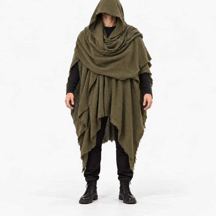 Distressed Hooded Cloak - Grimward