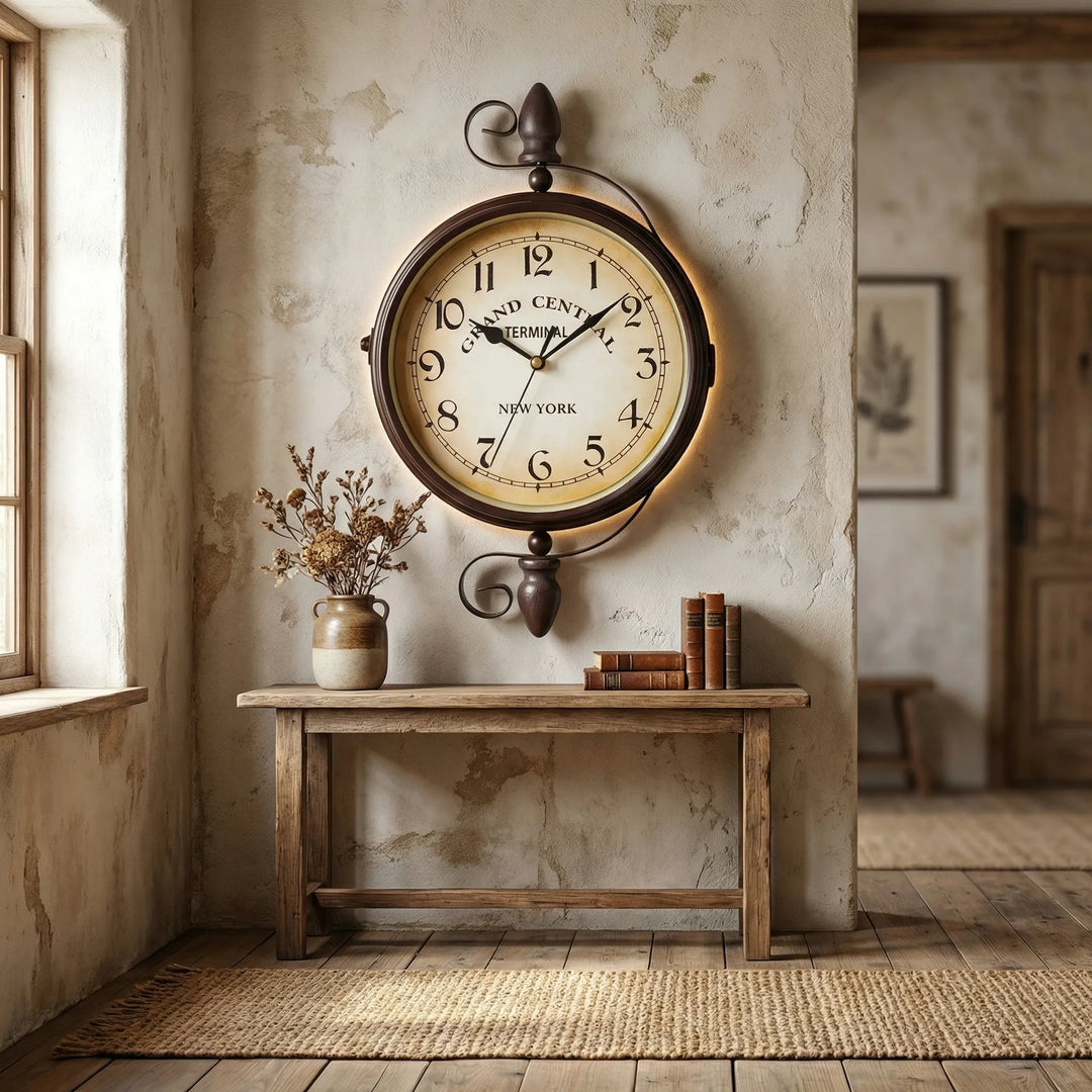 Double Sided Wall Clock - ChronoVine