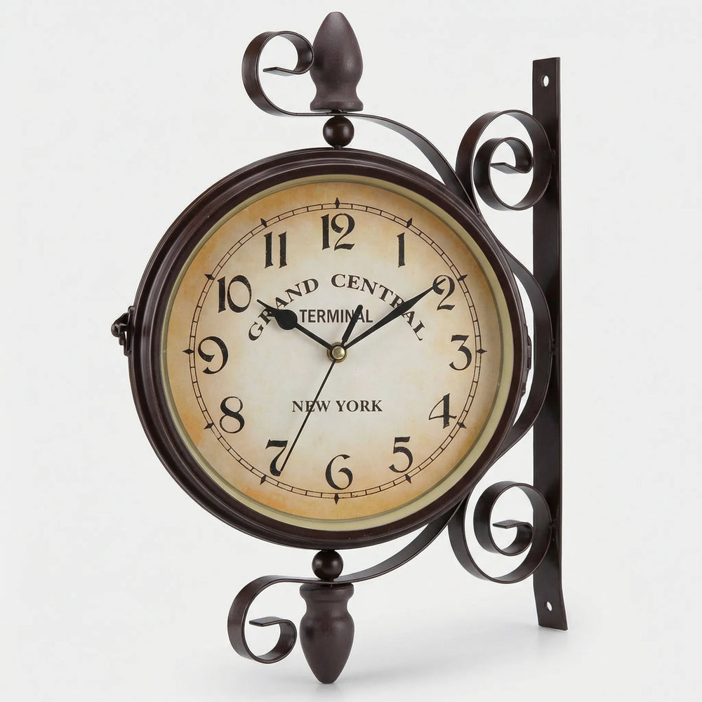 Double Sided Wall Clock - ChronoVine
