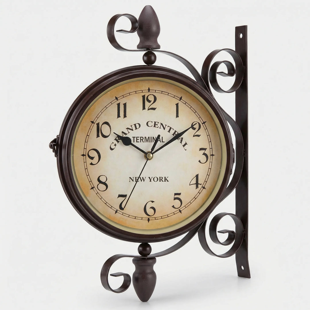 Double Sided Wall Clock - ChronoVine