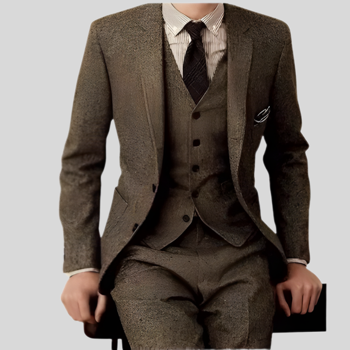 Dreiteiliger Slim-Fit-Anzug - Ansgar