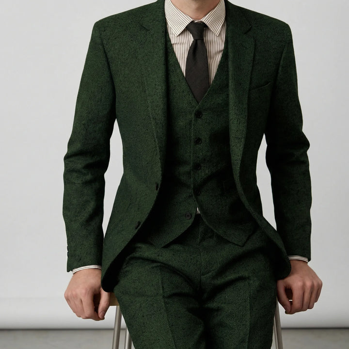 Dreiteiliger Slim-Fit-Anzug - Ansgar