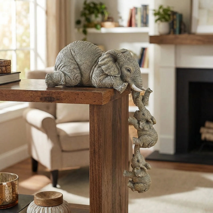 Driedelig Hangend Olifantenbeeldjesset - Elephtrio