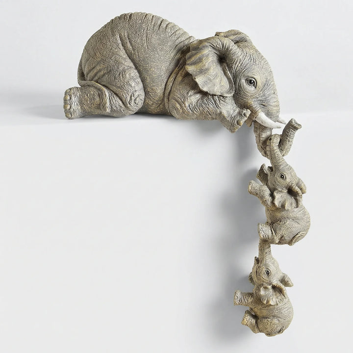 Driedelig Hangend Olifantenbeeldjesset - Elephtrio