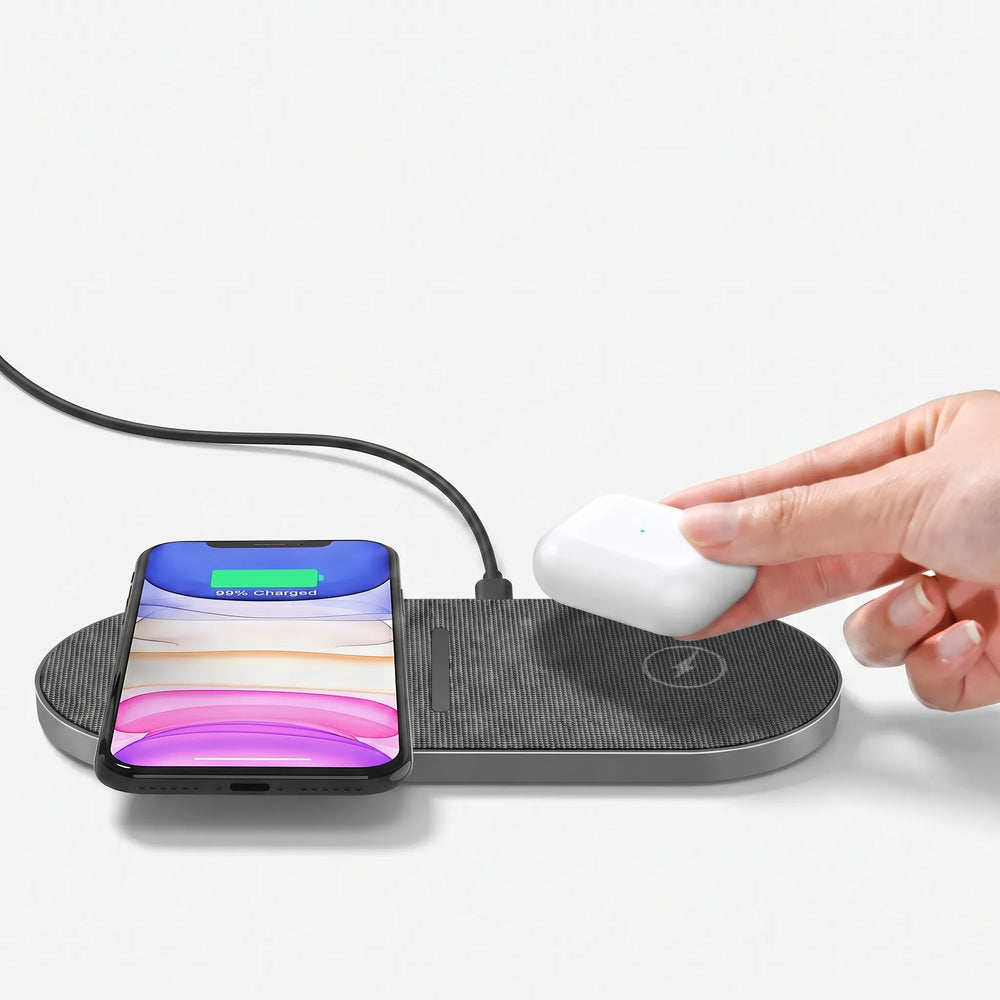 Dual Pad Wireless Charger - Vymus
