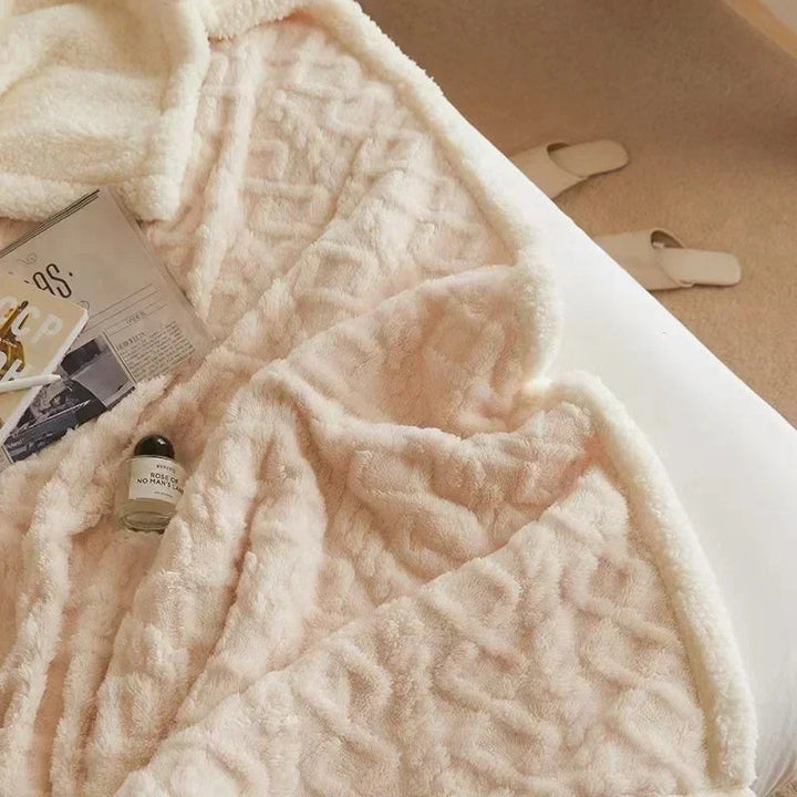 Dubbelzijdige Winterdeken Met Structuurpatroon - Warmlio