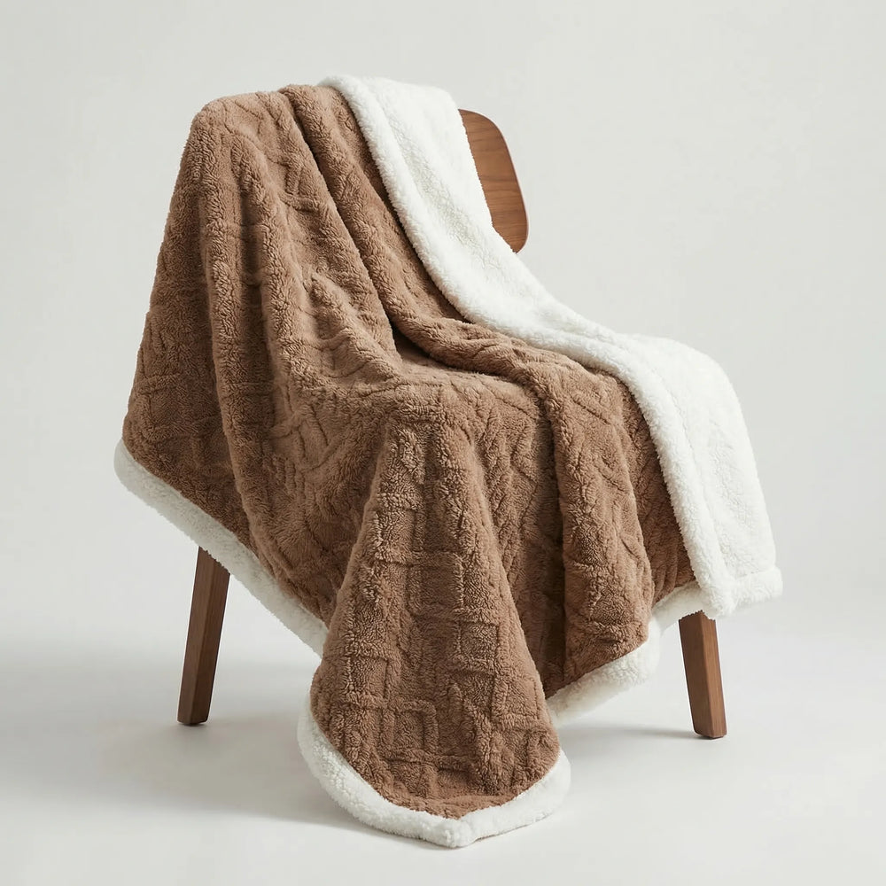 Dubbelzijdige Winterdeken Met Structuurpatroon - Warmlio