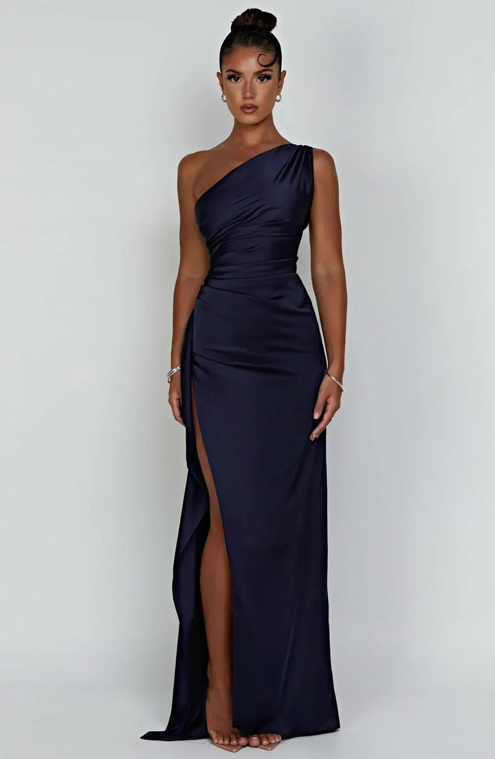 Einseitig Schulterfreies Maxikleid - Ayse