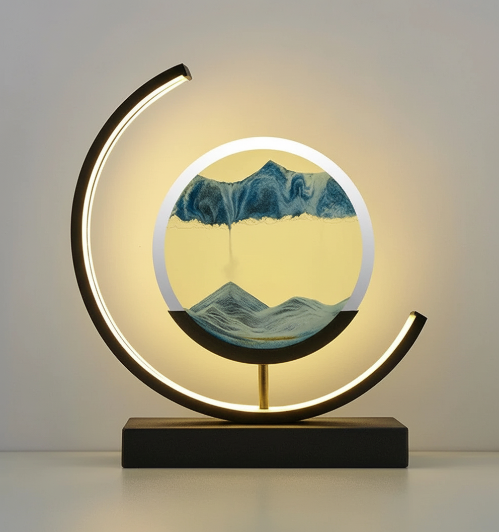 Einzigartige Sandlandschaft Lampe - SerenityLamp 
