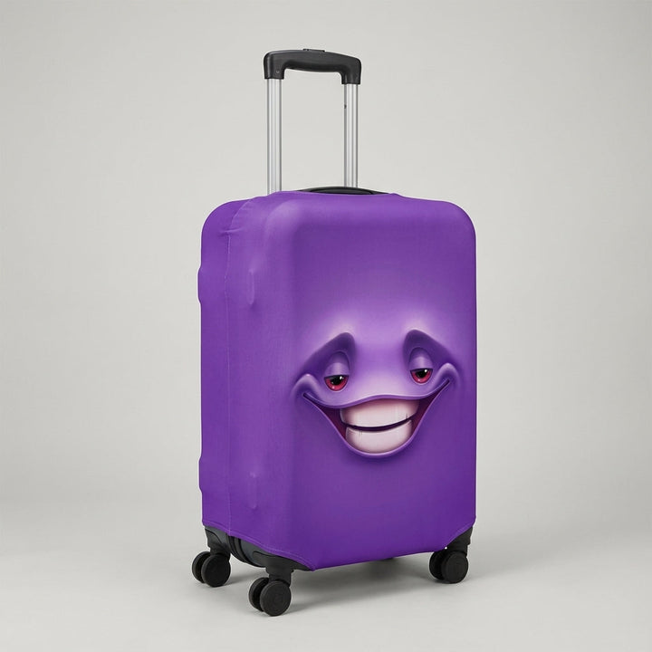 Elastische Bagagehoes Met Print - SmileGuard