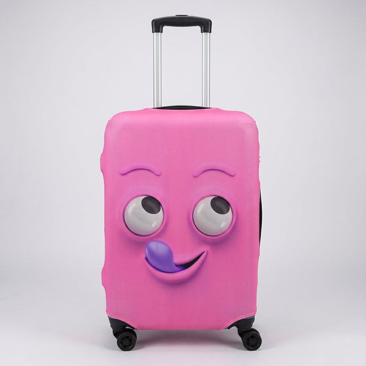 Elastische Bagagehoes Met Print - SmileGuard