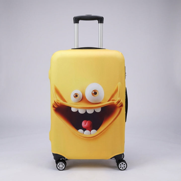 Elastische Bagagehoes Met Print - SmileGuard