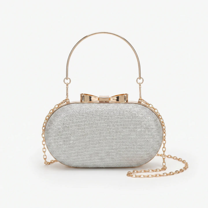 Embellished Oval Evening Bag - Auroza