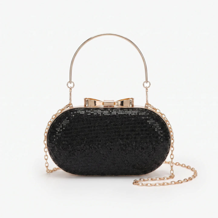Embellished Oval Evening Bag - Auroza
