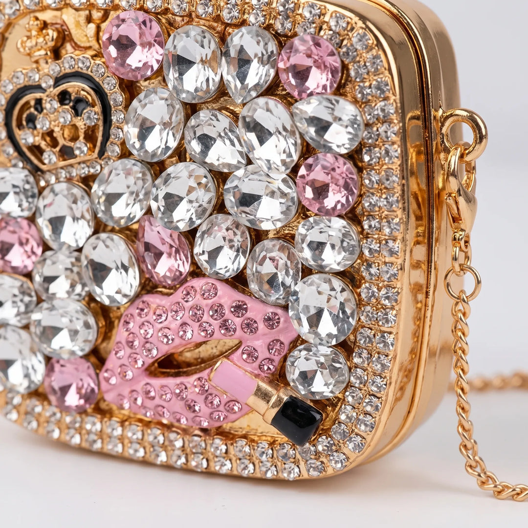 Embellished Square Evening Clutch - Nochetta