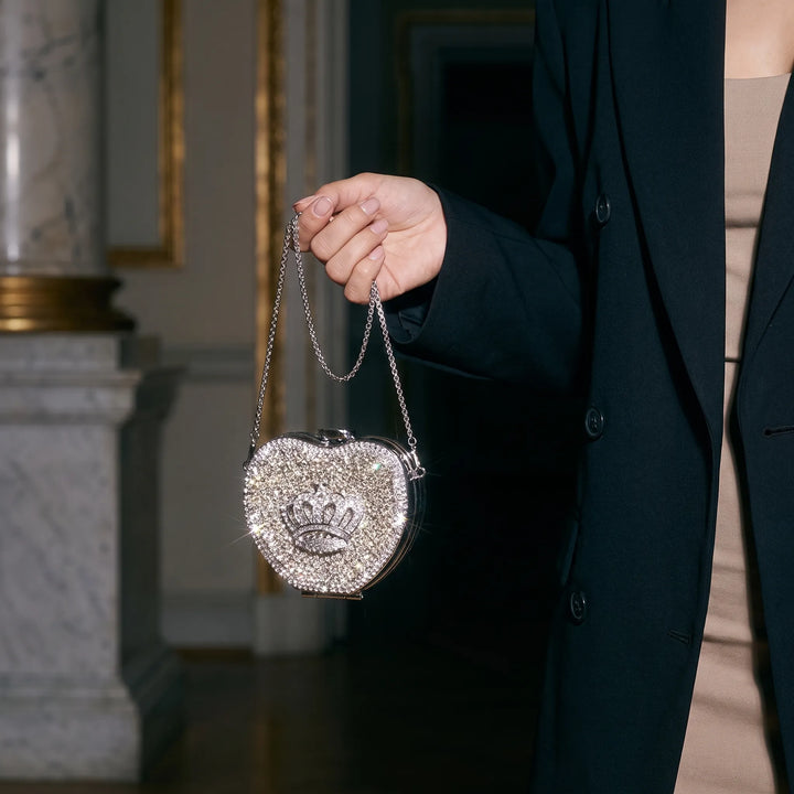 Embellished Square Evening Clutch - Nochetta
