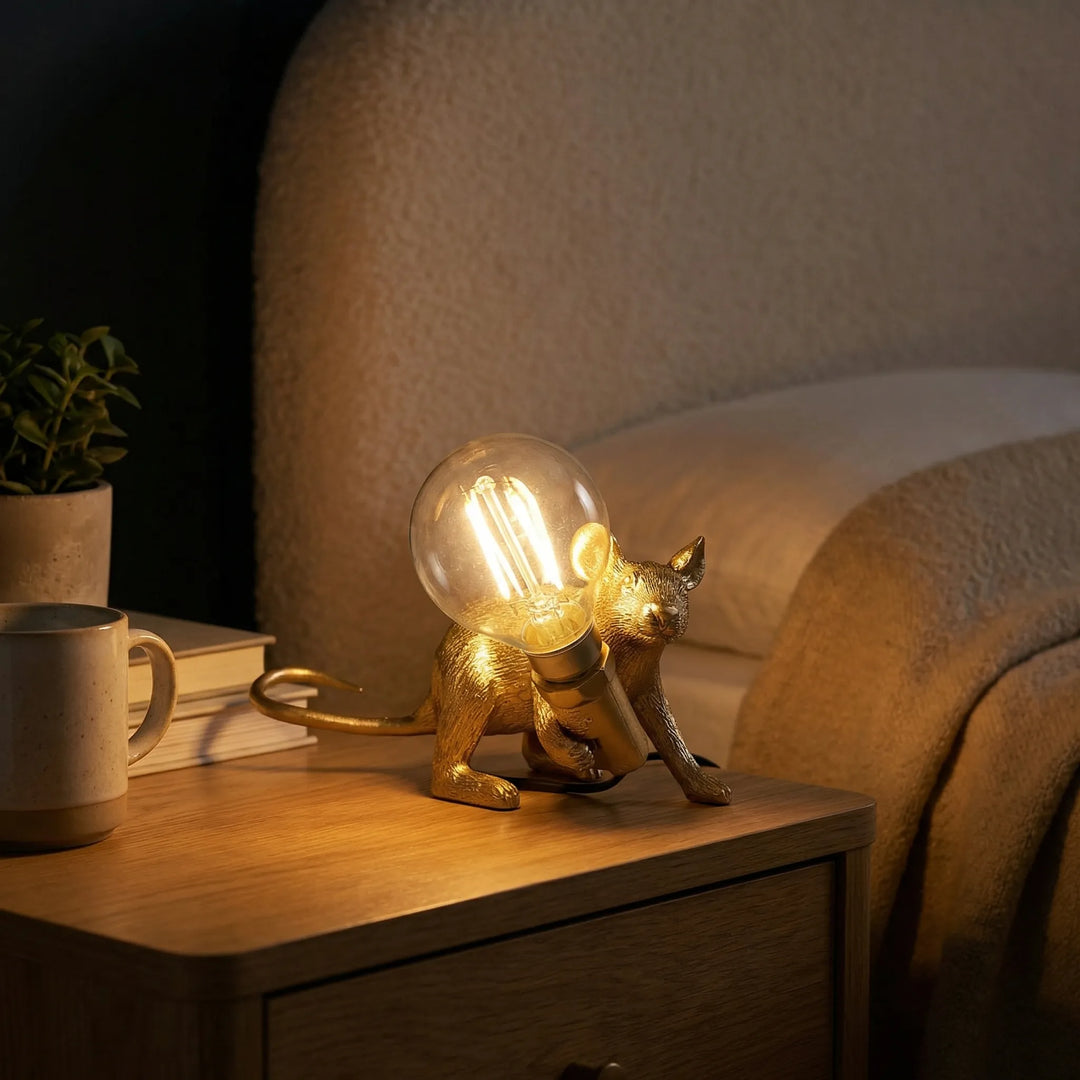 Figuratieve Tafellamp Met Muisvorm - Lumouse