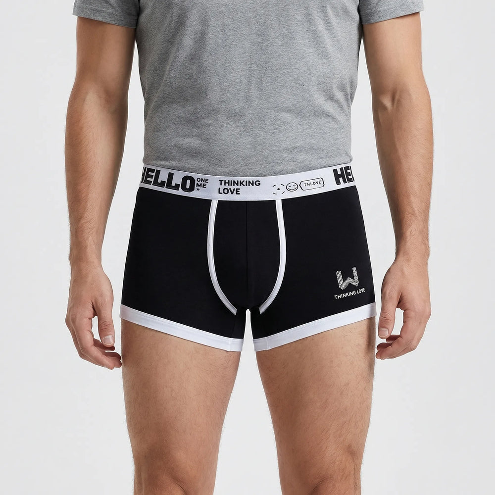 Fitted Boxer Brief With Waistband Branding (8-Pack) -  Shaun