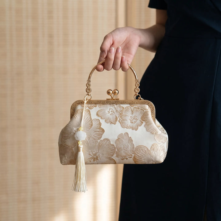 Floral Embroidered Evening Clutch - Floriette