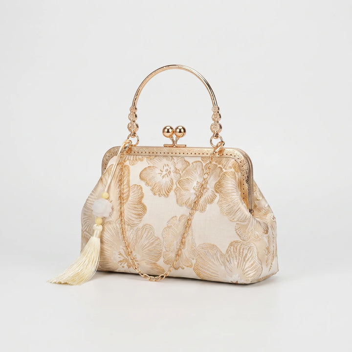 Floral Embroidered Evening Clutch - Floriette