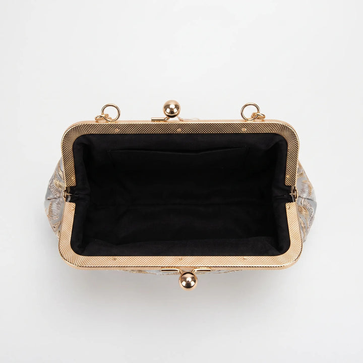 Floral Embroidered Evening Clutch - Floriette