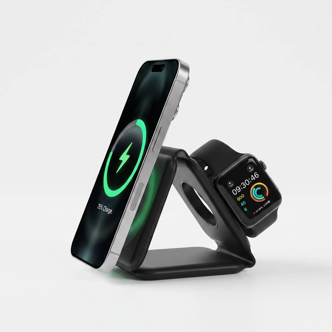Foldable 3 In 1 Wireless Charging Station - Foldix