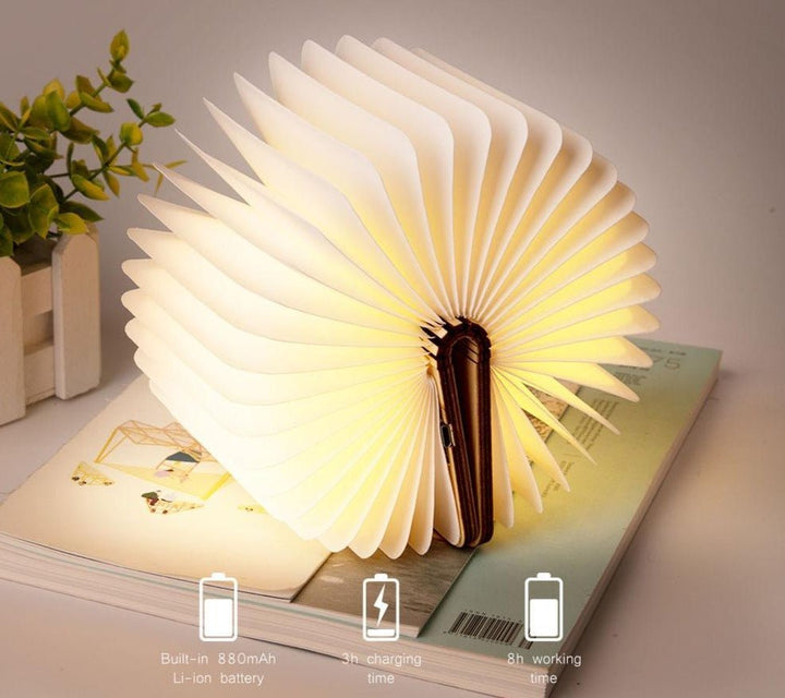 Folding LED Book Lamp - LuminaTome