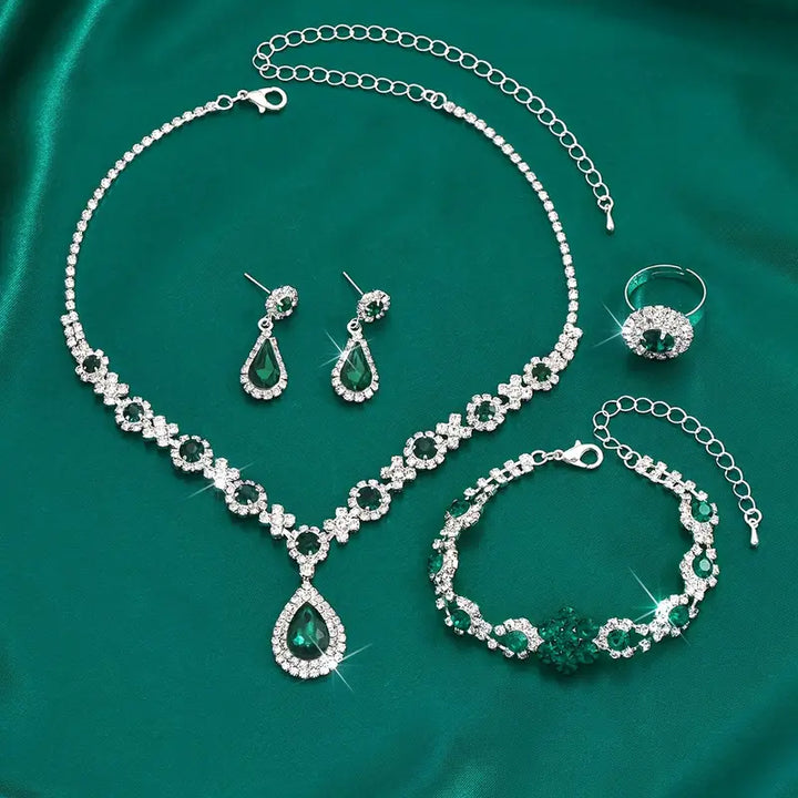 Four-Piece Formal Jewelry Set - Virdia