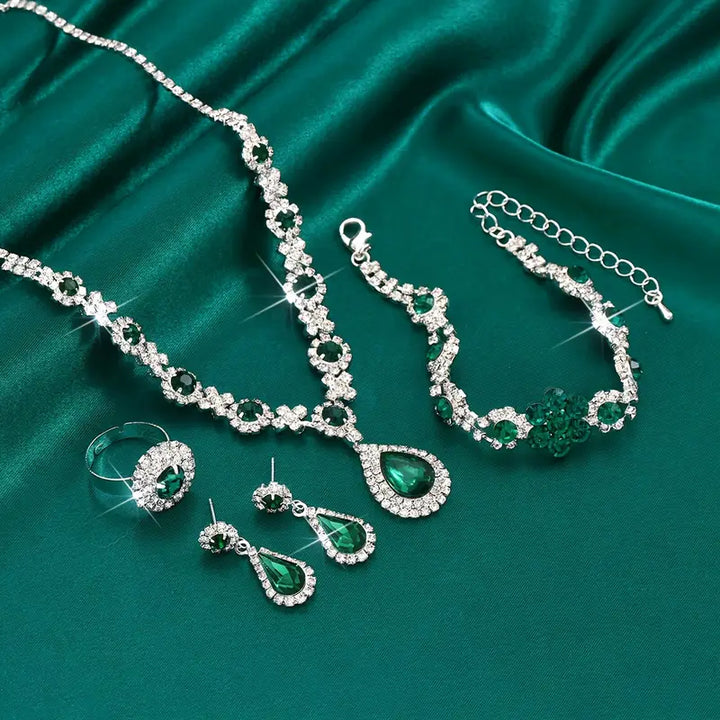 Four-Piece Formal Jewelry Set - Virdia