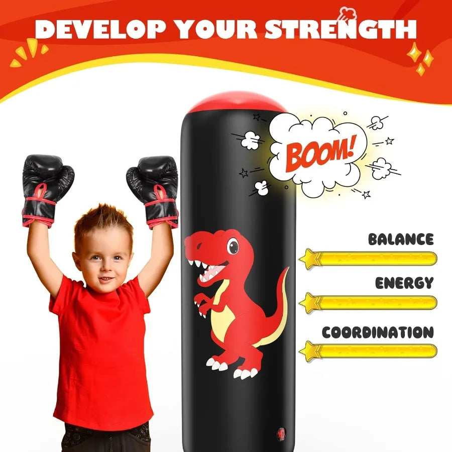 Freestanding Inflatable Punching Bag - DinoPuncher