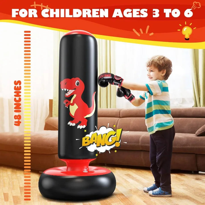 Freestanding Inflatable Punching Bag - DinoPuncher