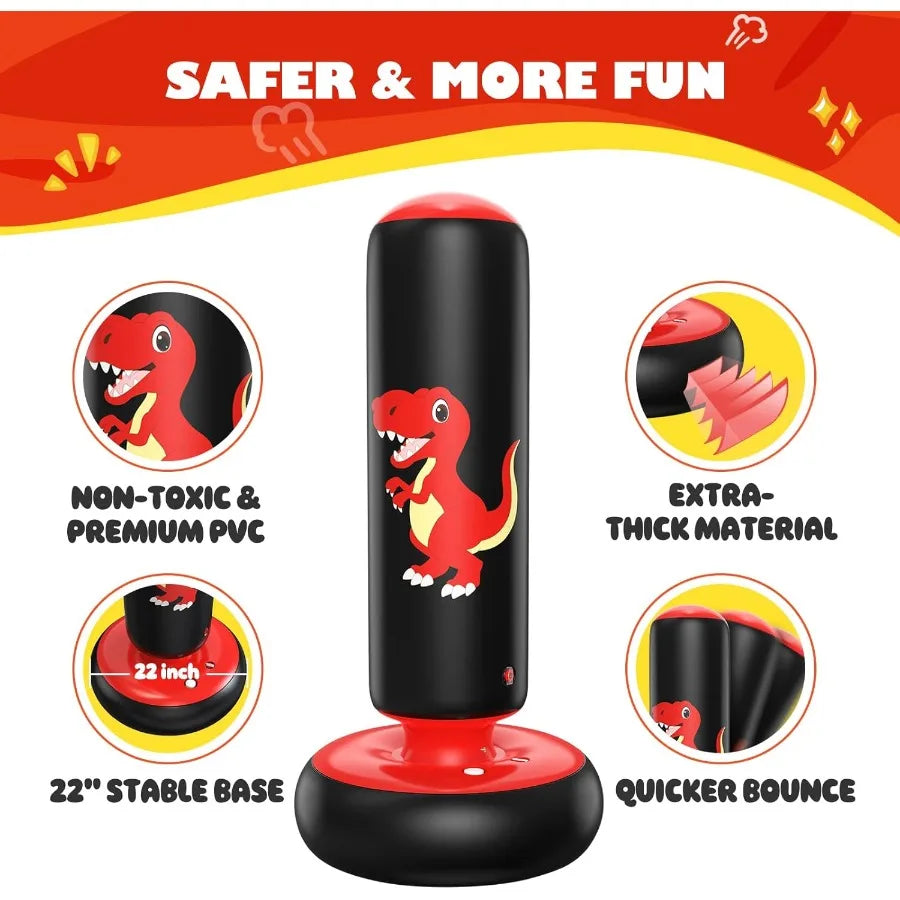 Freestanding Inflatable Punching Bag - DinoPuncher