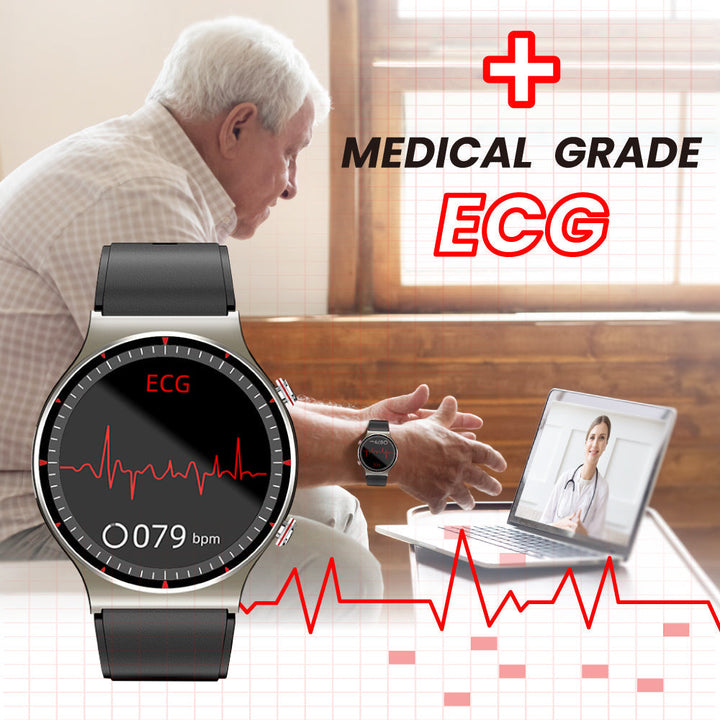 EKG smartwatch with blood oxygen and heart rate sensor – CardioTrack