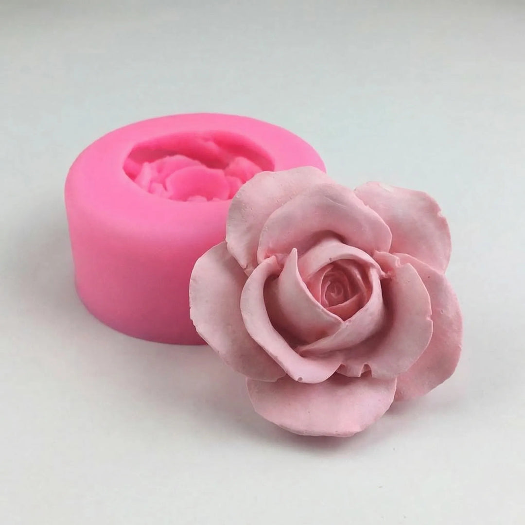 Gedetailleerde 3D-Rozenvorm - BloomMold
