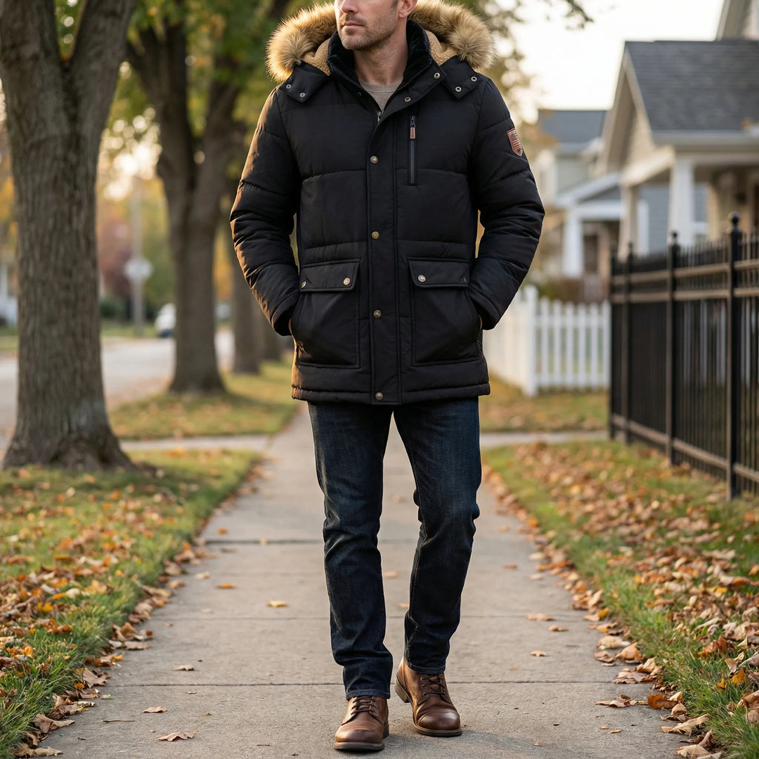Gefütterter Herren-Winterparka - Thorben
