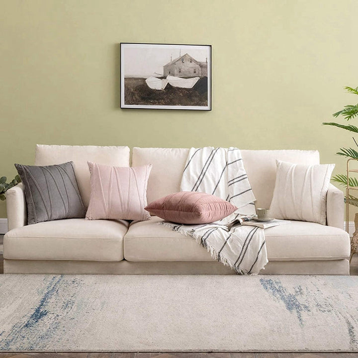 Geometric Textured Throw Pillow - Cushia