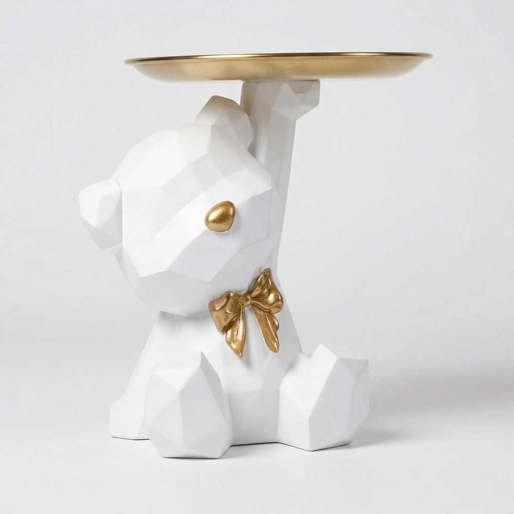 Geometrische Berenfiguur Met Dienblad - Facetivo