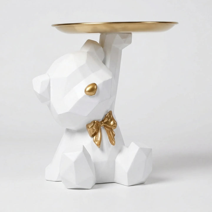 Geometrische Berenfiguur Met Dienblad - Facetivo