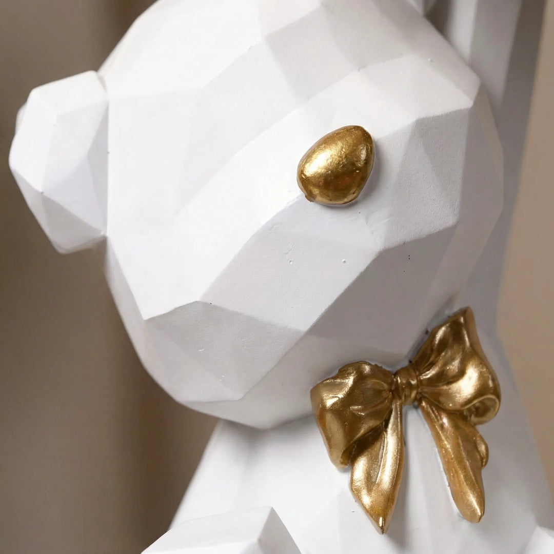 Geometrische Berenfiguur Met Dienblad - Facetivo
