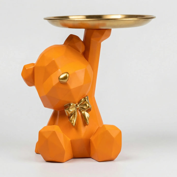 Geometrische Berenfiguur Met Dienblad - Facetivo