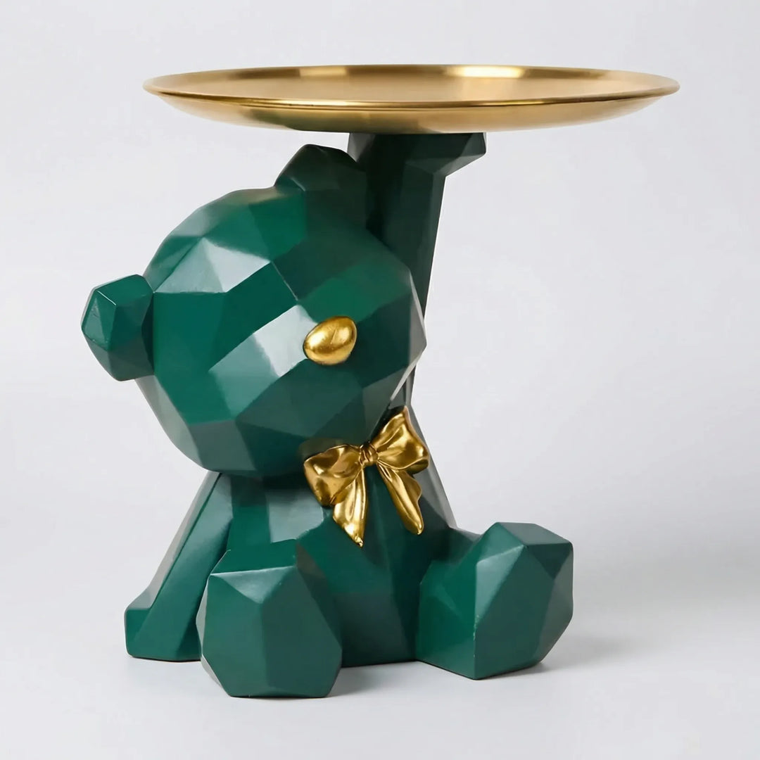 Geometrische Berenfiguur Met Dienblad - Facetivo