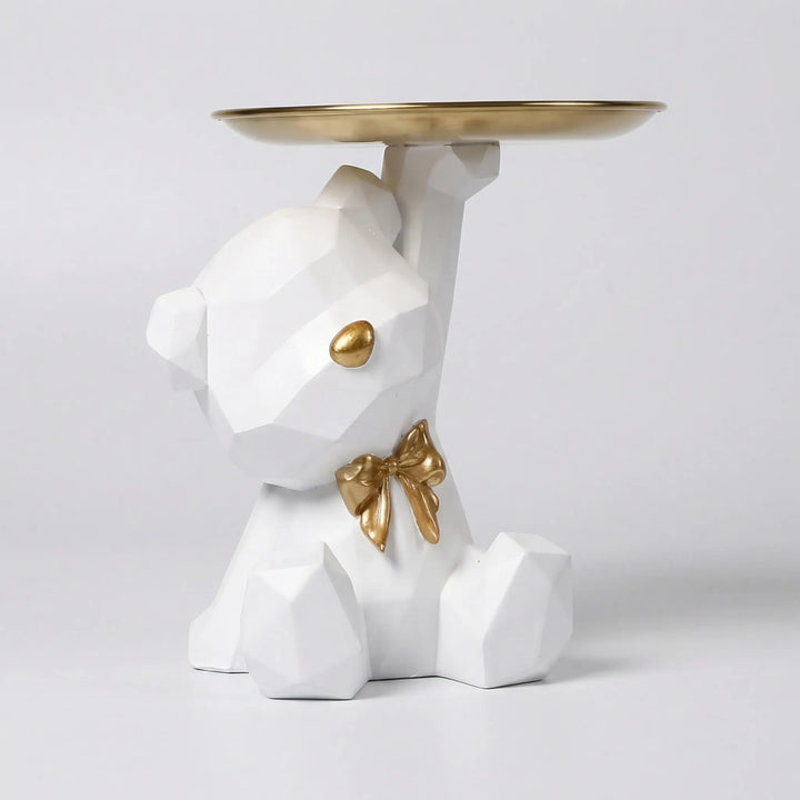 Geometrische Berenfiguur Met Dienblad - Facetivo