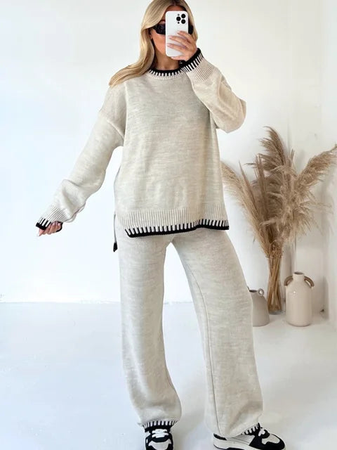 Ladies Knitted Autumn Set – Amélie