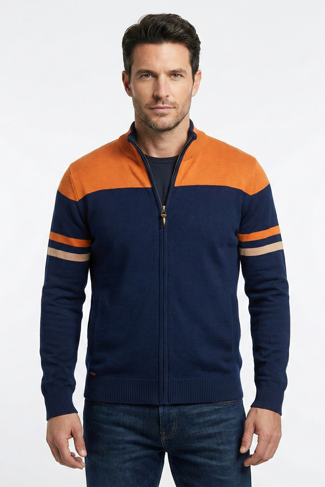 Gestreifte Schulter-Trainingsjacke - Ruben
